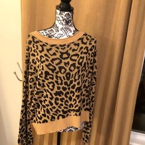 Leopard print sweater